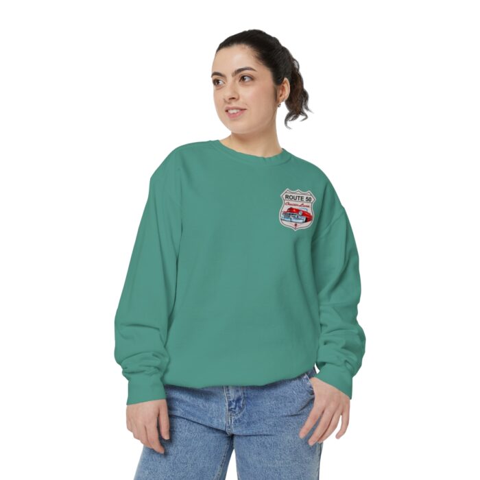 Route 50 Cadi-Unisex Garment-Dyed Sweatshirt Route 66 - Image 45