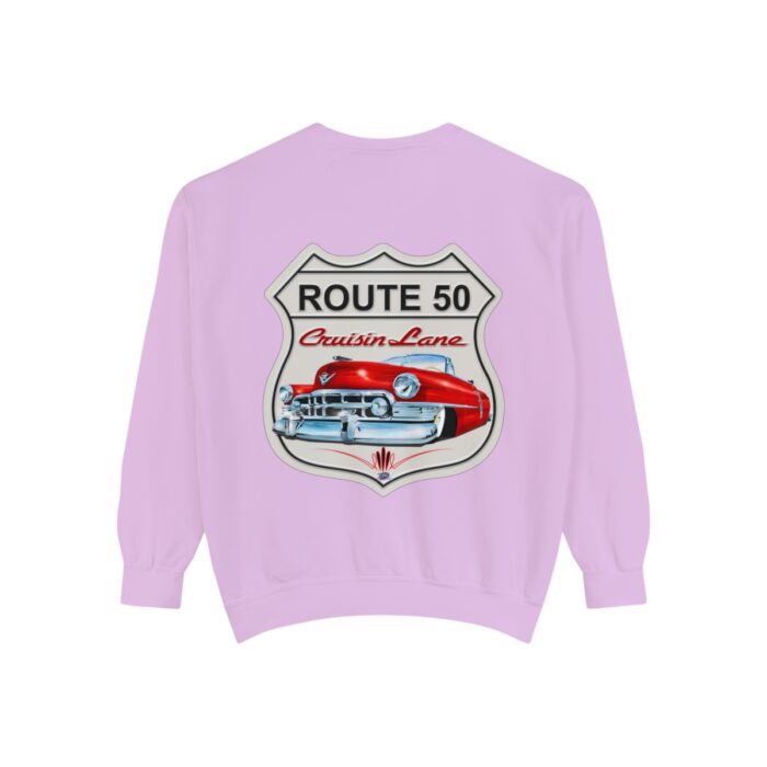 Route 50 Cadi-Unisex Garment-Dyed Sweatshirt Route 66 - Image 122