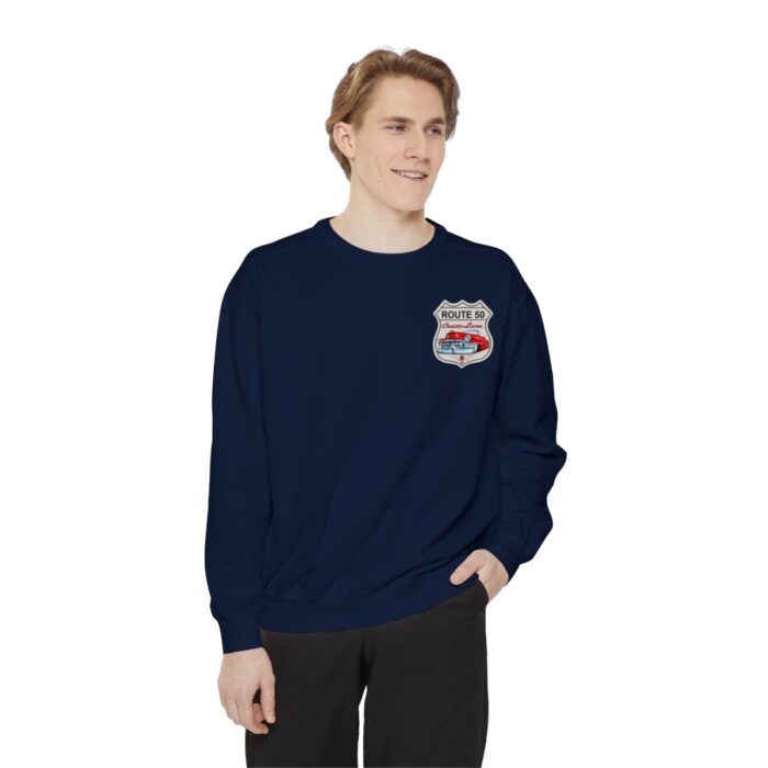 Route 50 Cadi-Unisex Garment-Dyed Sweatshirt Route 66 - Image 107