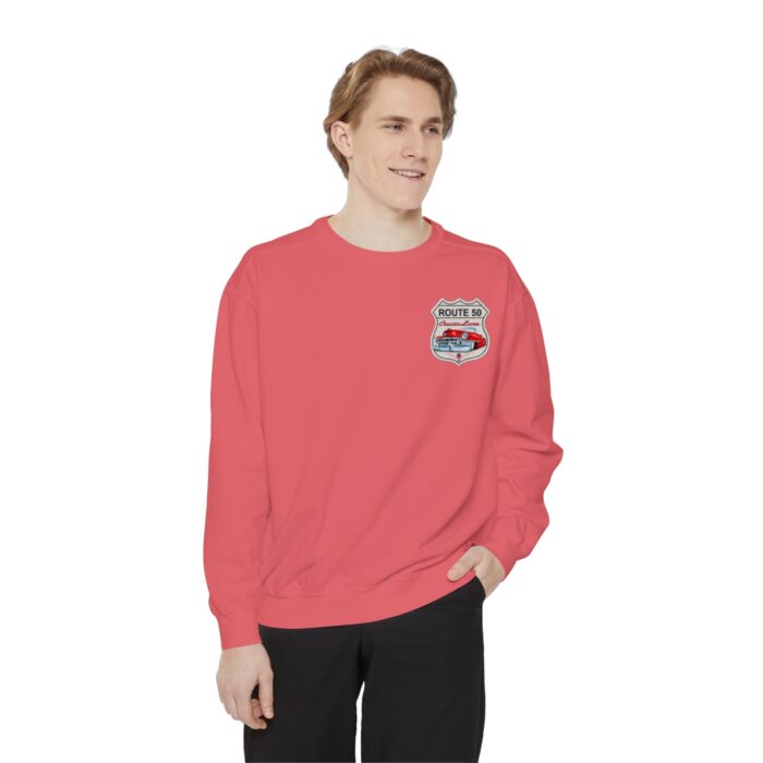 Route 50 Cadi-Unisex Garment-Dyed Sweatshirt Route 66 - Image 131