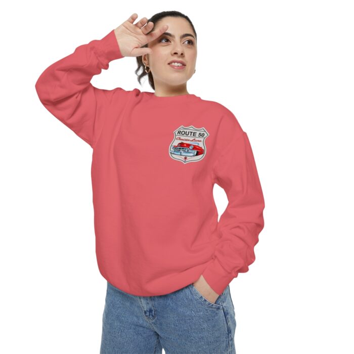 Route 50 Cadi-Unisex Garment-Dyed Sweatshirt Route 66 - Image 136