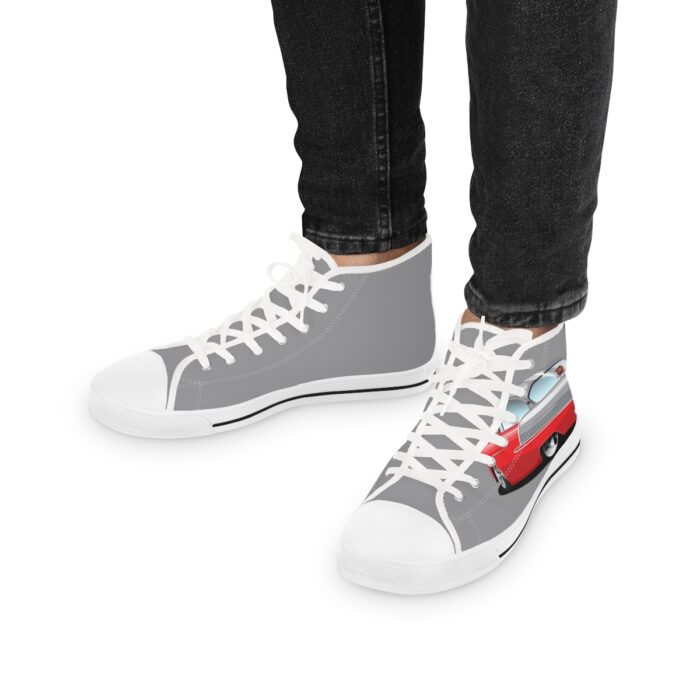 55 chevy Men's High Top Sneakers - Image 16