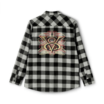 V8 Logo With Pinstriping Unisex Flannel Shirt