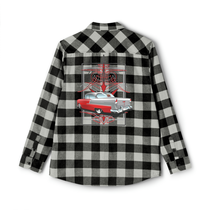 55 Chevy with pinstriping Unisex Flannel Shirt - Image 3