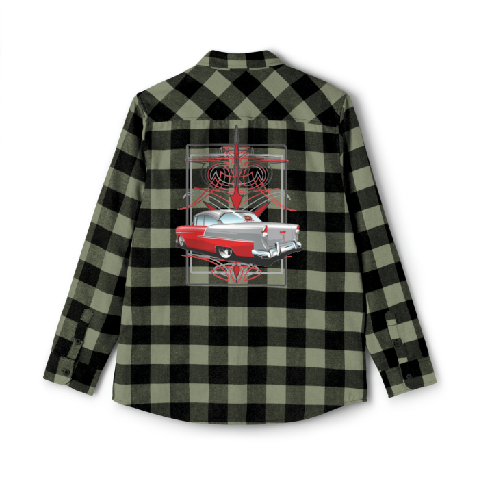 55 Chevy with pinstriping Unisex Flannel Shirt - Image 2