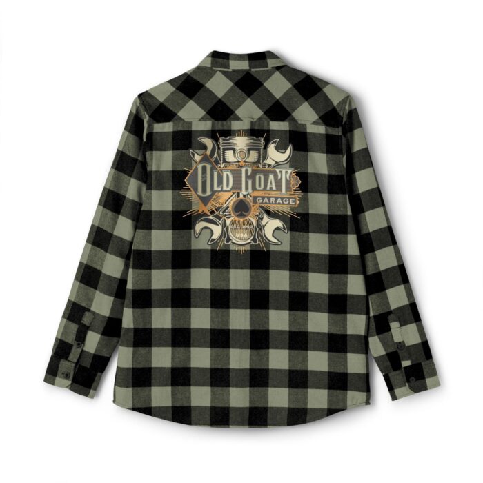 Old Goat garage Unisex Flannel Shirt - Image 6