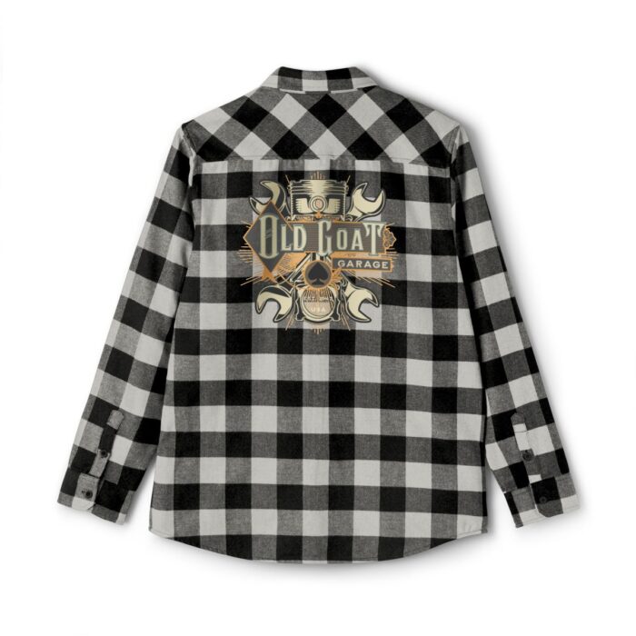 Old Goat garage Unisex Flannel Shirt - Image 5