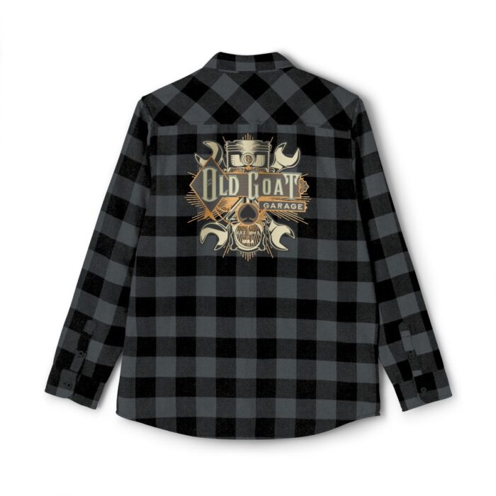 Old Goat garage Unisex Flannel Shirt - Image 4