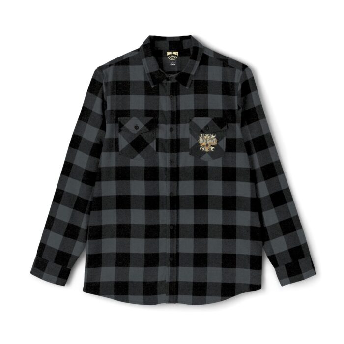 Old Goat garage Unisex Flannel Shirt - Image 3