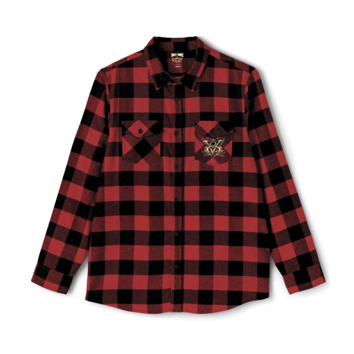 V8 Logo with pinstriping Unisex Flannel Shirt - Image 3