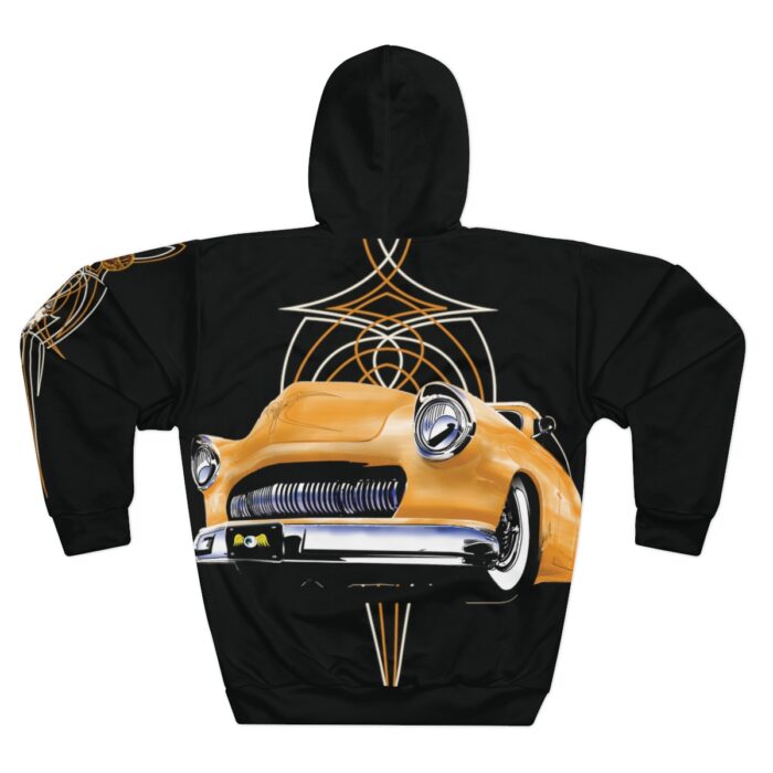 Merc with pinstriping Logo-Unisex Pullover Hoodie (AOP) - Image 2