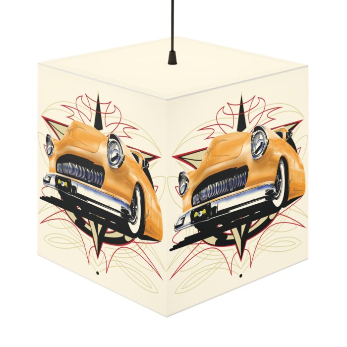 merc with pinstriping Light Cube Lamp - Image 6