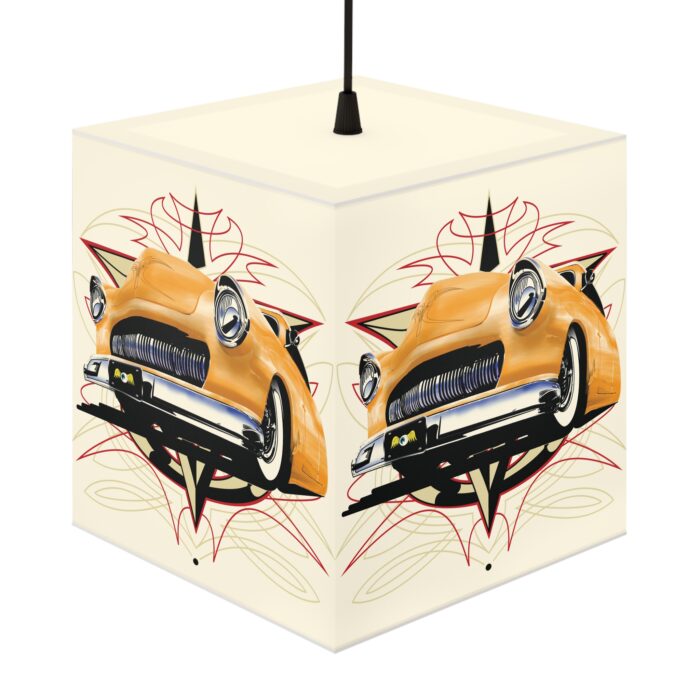 merc with pinstriping Light Cube Lamp - Image 2