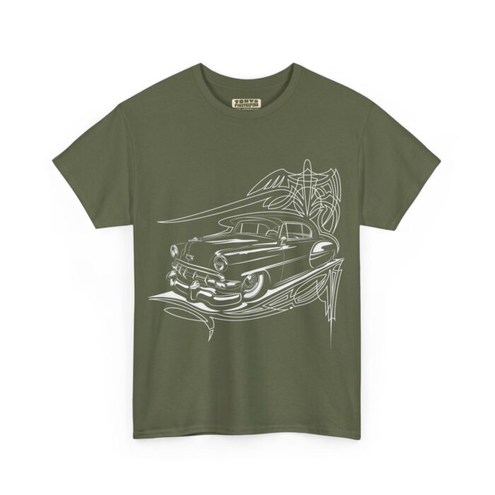 54 Chevy with pinstriping design-T- shirt -Unisex Heavy Cotton Tee men's woman gift - Image 19