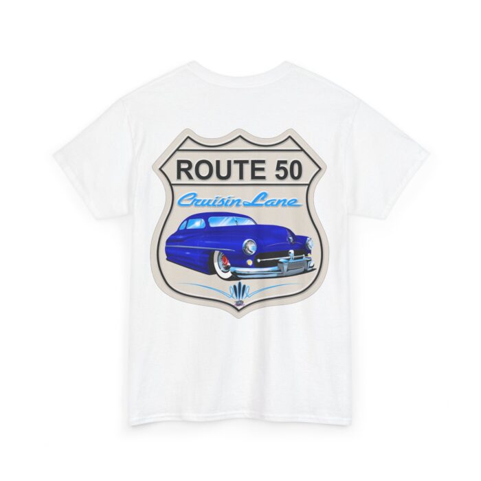 Route 50 Merc -Unisex Heavy Cotton Tee men's womans gift. - Image 4