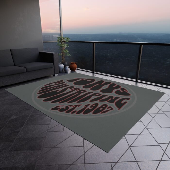 Tonys pinstriping Logo Outdoor Rug - Image 16