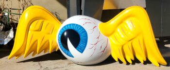 Fiberglass Flying eyeball limited edition wall art