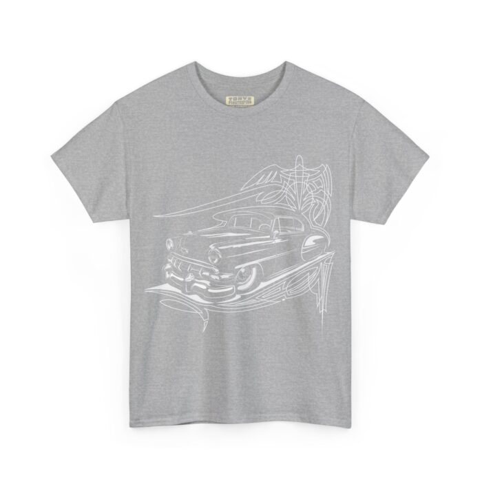 54 Chevy with pinstriping design-T- shirt -Unisex Heavy Cotton Tee men's woman gift - Image 11