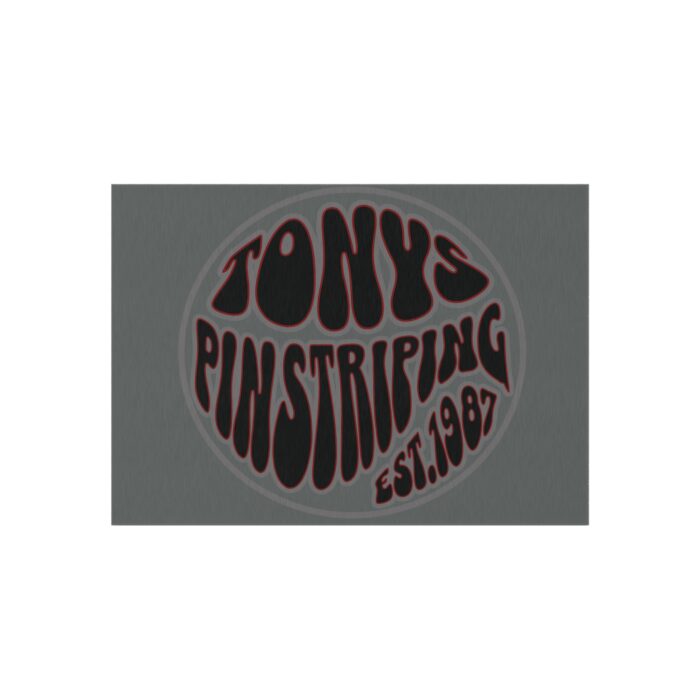 Tonys pinstriping Logo Outdoor Rug - Image 17