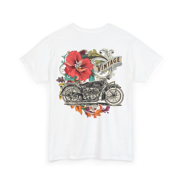 Vintage Motorcycle Logo -Unisex Heavy Cotton Tee men's womans gift - Image 4