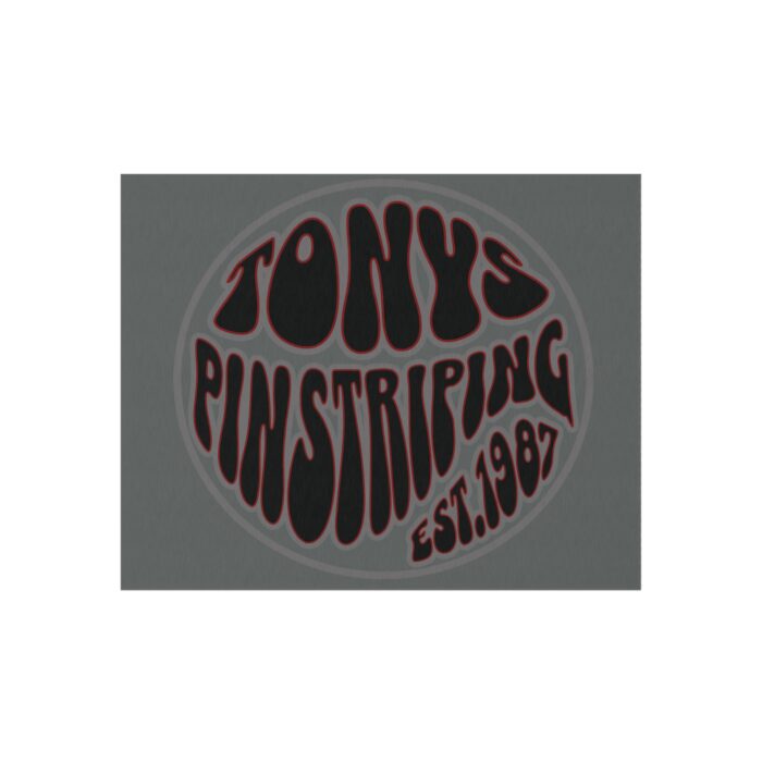 Tonys pinstriping Logo Outdoor Rug - Image 13