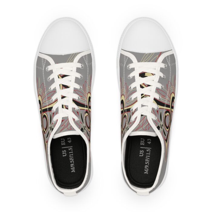 V8 Logo with pinstriping -Men's Low Top Sneakers - Image 2