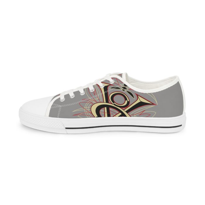 V8 Logo with pinstriping -Men's Low Top Sneakers - Image 4