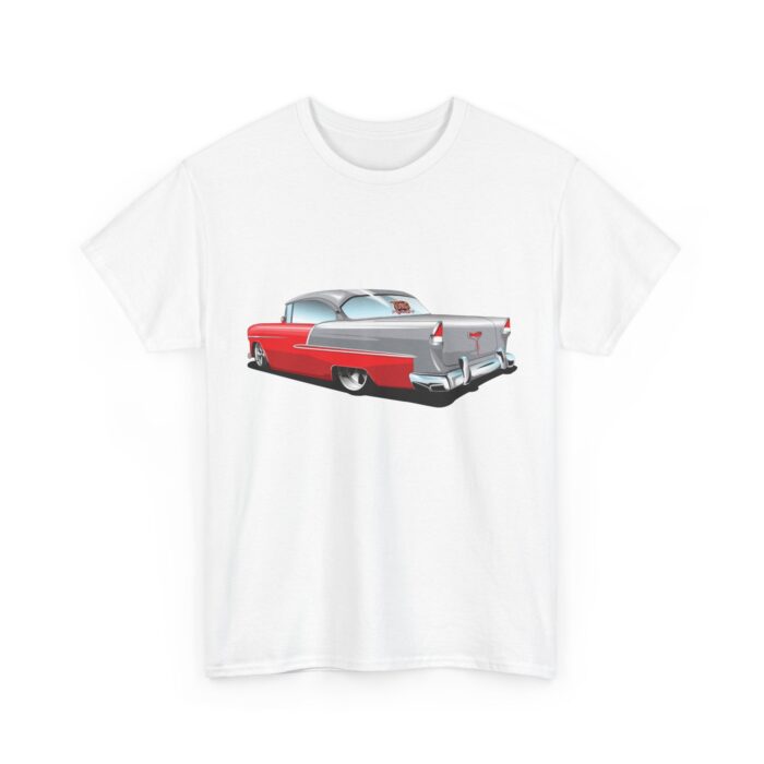 Vintage Car Unisex Tee - 55 Chevy Tonys Design - Image 3