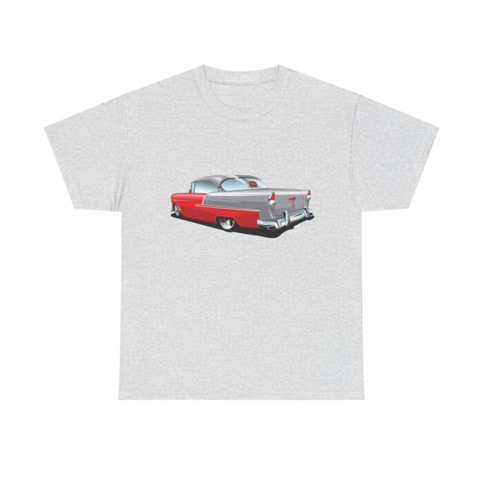 Vintage Car Unisex Tee - 55 Chevy Tonys Design - Image 6