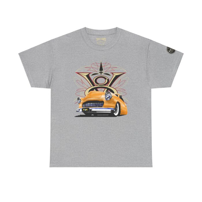 Merc V8 logo with pinstriping - Unisex Heavy Cotton Tee - Image 13