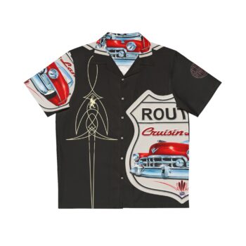 Route 50 Cadi logo , Men’s Hawaiian Shirt (AOP)